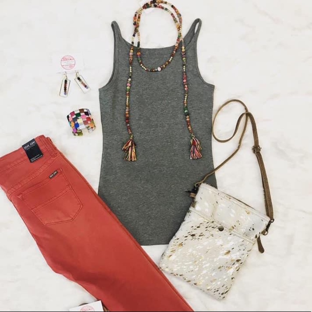 Reversible Essential Cami in Grey